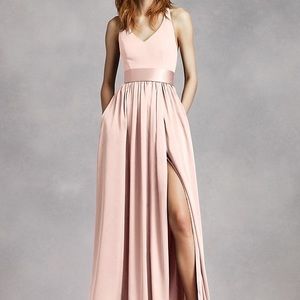 Blush Vera wang bridesmaid dress